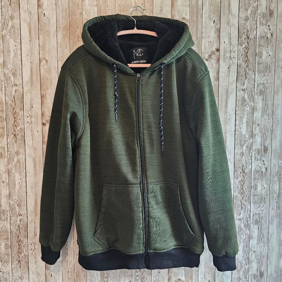 Men's Modern Culture Winter Jacket Large Green - Picture 1 of 7